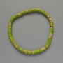 Variscite Bracelet Lime Green (Pressed) Disc, Diameter 4.5x2.5mm+/-, Length 18cm+/- (Stretch)