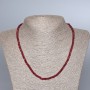 Tourmaline (Synthetic) Necklace, Faceted Rondelle, Diameter 4x3mm+/-, Length 47cm+