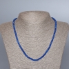 Apatite (Synthetic) Necklace, Faceted Rondelle, Diameter 4x2.5mm+/-, Length 48cm+