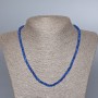 Apatite (Synthetic) Necklace, Faceted Rondelle, Diameter 4x2.5mm+/-, Length 48cm+