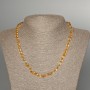 Citrine Necklace, natural stone, smooth round, diameter 6mm +/-, length 49cm +
