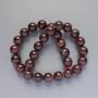 Garnet Beads, natural stone smooth round bead d 13-13.5mm+/-, length 39cm+/- on a string