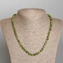 Canadian Jadeite Necklace, Natural Stone Smooth Bead, diameter 6.5mm+-, length 50cm+