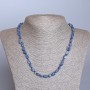 Kyanite Necklace, Natural Stone Tumbled, d 6x7-8x11mm+-, length 48cm+