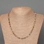 Sodalite Necklace, Natural Stone Faceted Cube Beads, Diameter 4mm+/-, Length 48cm+