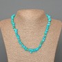 Howlite Dyed to Resemble Turquoise Necklace, chip, diameter 8x4mm+/-, length 47cm+