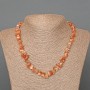 Heliolite Natural Stone Chip Necklace, diameter 9x4mm+/-, length 46cm+
