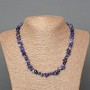 Sodalite Natural Stone Chip Necklace, diameter 8x4mm+/-, length 47cm+