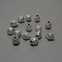 Findings Bead Spacer, Diameter 8x9mm+/-, Inner Diameter 3mm, Pack of 14pcs+/- 20g
