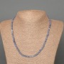 Sponge Coral Necklace, natural faceted cube, diameter 4mm+/-, length 47cm+