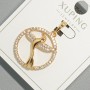 Xuping "Bird" Pendant with white rhinestones, diameter 22mm+/-, length 31mm+/- 18K gold plating