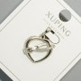 Xuping "Heart" Pendant with White Rhinestones, diameter 16x17mm+/-, length 23mm+/- rhodium