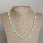 Amazonite Necklace, Natural Stone Smooth Bead, Diameter 6.5mm+-, Length 50cm+
