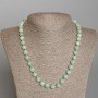 Amazonite Necklace, Natural Stone Smooth Bead, Diameter 8.5mm+-, Length 50cm+