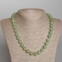 Jade Necklace, natural stone, smooth round beads, diameter 10.5mm+-, length 51cm+