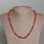 Polychrome Tourmaline Necklace faceted cube, diameter 7mm+/-, length 49cm+