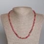 Polychrome Tourmaline Necklace faceted cube, diameter 6mm+/-, length 49cm+