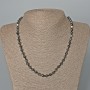 Hematite Polygon Necklace, diameter 4x4mm+/-, length 46cm+