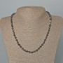 Hematite Polygon Necklace, diameter 6x6mm+/-, length 47cm+
