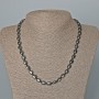 Hematite Rectangle Necklace, diameter 7x8x5mm+/-, length 50cm+