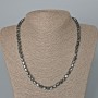 Hematite Cube Necklace, diameter 6mm+/-, length 48cm+