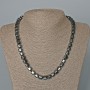 Hematite Cube Necklace, diameter 8mm+/-, length 48cm+
