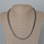 Hematite Zigzag Necklace, Diameter 7.5x5.5mm+/-, Length 48cm+