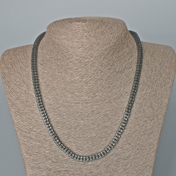 Hematite Flower Necklace, diameter 6x3mm+-, length 50cm+