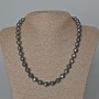 Hematite Faceted Ball Necklace, diameter 10mm+-, length 48cm+