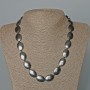 Hematite Oval Necklace, Diameter 13x18mm+/-, Length 47cm+