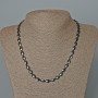 Hematite Oval Necklace, Diameter 6x8mm+/-, Length 47cm+