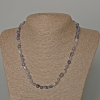 Necklace Iolite Natural Stone Tumbled, Diameter 6x8mm+/-, Length 48cm+