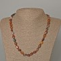 Necklace Pietersite Natural Stone Tumbled, Diameter 7x10mm+/-, Length 49cm+