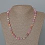 Multicolour Jadeite Necklace, Smooth Bead, Diameter 8.5mm+-, Length 49cm+