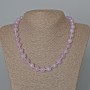 Kunzite Necklace, Natural Stone Faceted Bead, Diameter 10mm+/-, Length 48cm+