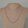 Phosphosiderite Necklace, Natural Stone Faceted Bead, Diameter 6mm+/-, Length 47cm+