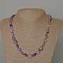Charoite Necklace, Natural Stone Tumbled Bead, Diameter 10x12mm+/-, Length 50cm+