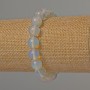 Bracelet Moonstone (Synthetic) Smooth Round, Diameter 10mm, Length 18cm (Stretch)
