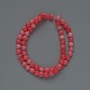Beads Tourmaline (Imitation) Smooth Round, Diameter 6mm+/-, Length 38cm +/- on Fishing Line
