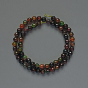 Beads Jasper (Imitation) Smooth Round, Diameter 6mm+/-, Length 38cm +/- on Thread
