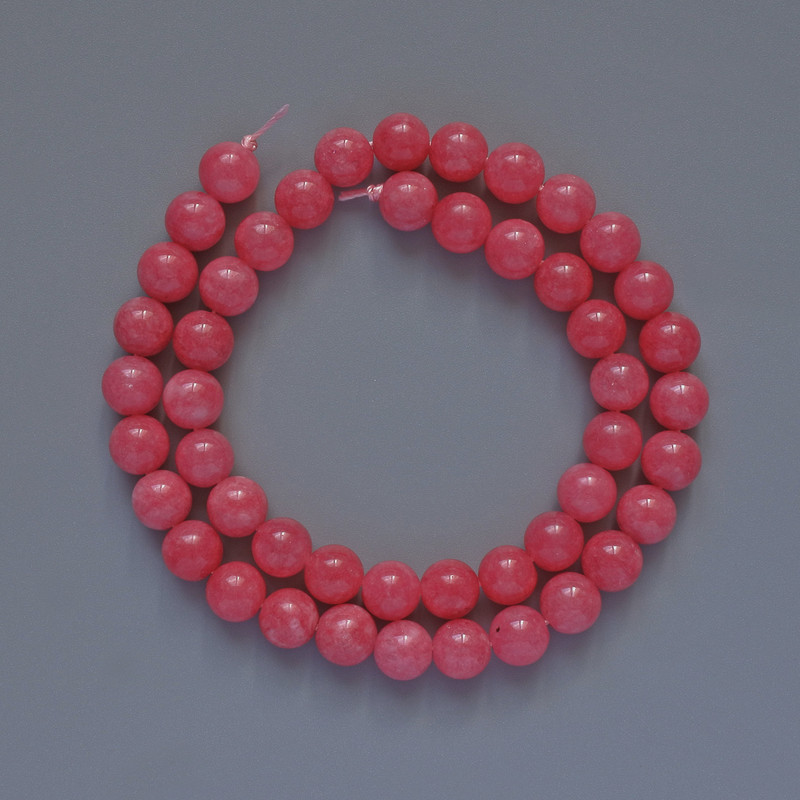Beads Tourmaline Smooth Round, Diameter 8mm+/-, Length 38cm +/- on Thread