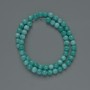 Beads Amazonite (Imitation) Smooth Round, Diameter 6.5mm+/-, Length 36cm +/- on Fishing Line