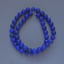 Lapis lazuli beads (artificial) smooth round bead, diameter 8mm±, thread length 39cm ± on thread
