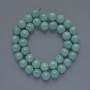 Amazonite Natural Stone Smooth Round Beads, diameter 10mm+/-, length 38cm+/- on thread