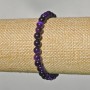 Purple Cat's Eye Bracelet Natural Stone Smooth Ball, Diameter 6mm+/-, Length 18cm+/- (Stretch)