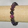 Multicolour Cat's Eye Bracelet Natural Stone Smooth Ball, Diameter 10.5mm+/-, Length 18cm+/- (Stretch)