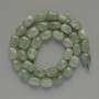 Jadeite Natural Stone Beads, tumbled, diameter 7x11mm +/-, length 38cm +/- on a strand