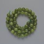 Jadeite Beads Smooth Round Bead 8.5 mm on Thread, 38 cm Length