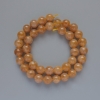 Calcite Beads, smooth round, diameter 10mm+/-, length 39cm+/- on a thread