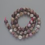 Beads Tourmaline Natural Stone Smooth Round, Diameter 8mm+-, Length 40cm+- on Thread